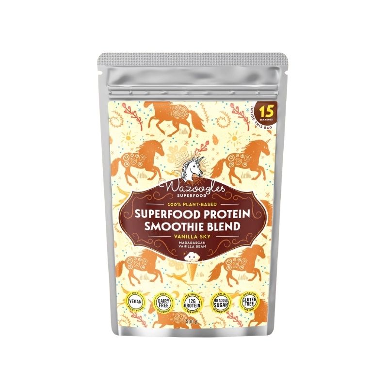 Wazoogles Superfood protein smoothie blend Vanilla Sky Flavor 