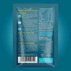 Wazoogles Peanut Butterlicious packaging with text and nutritional information on a blue background, showing nutritional information